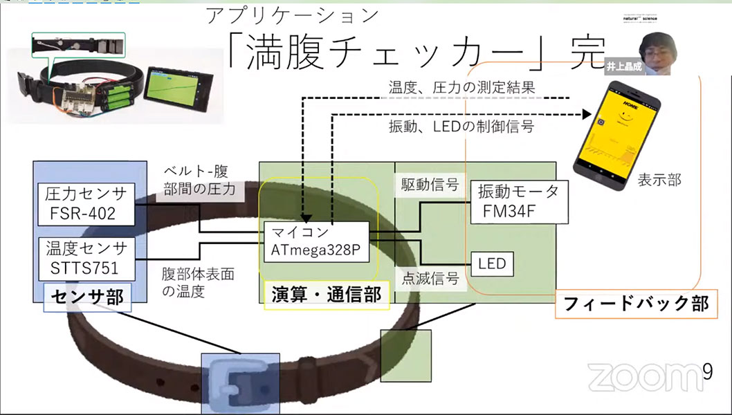 【写真２】プレゼンテーション審査（オンライン）の様子